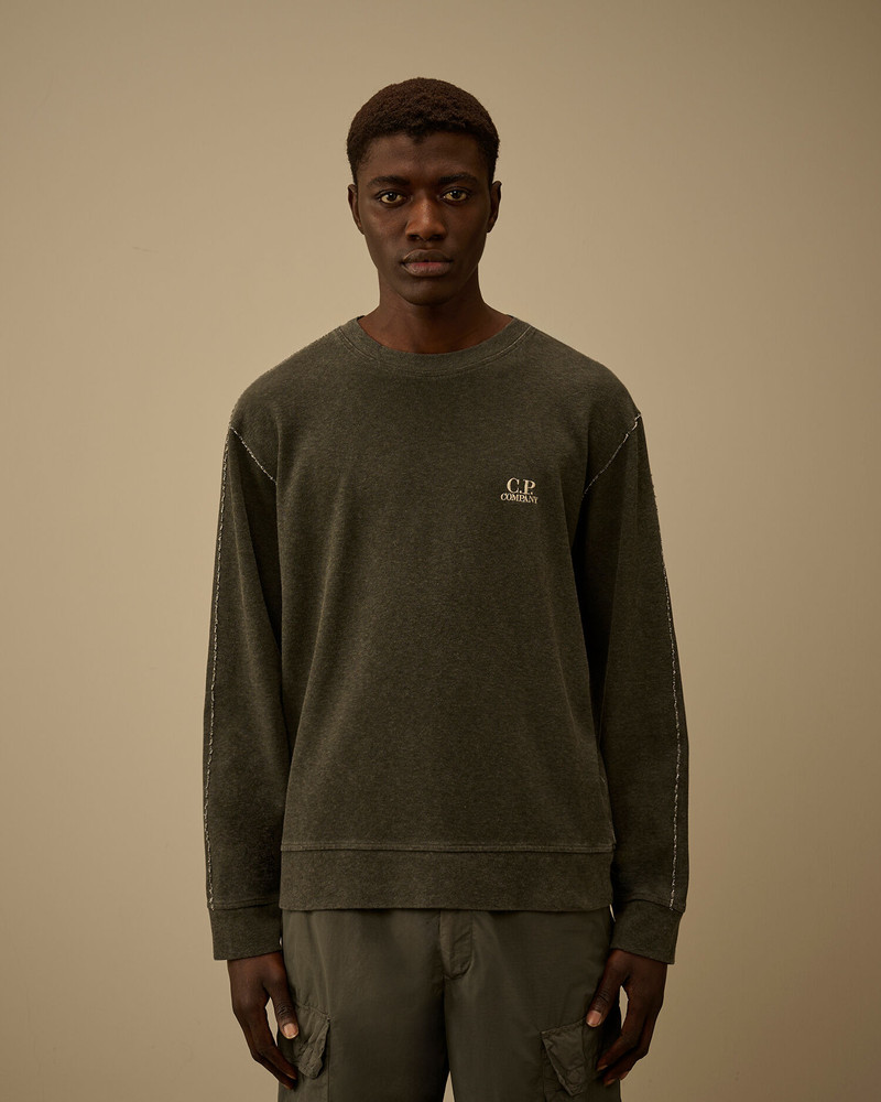 Heavy Jersey Plated Crewneck Sweatshirt 3