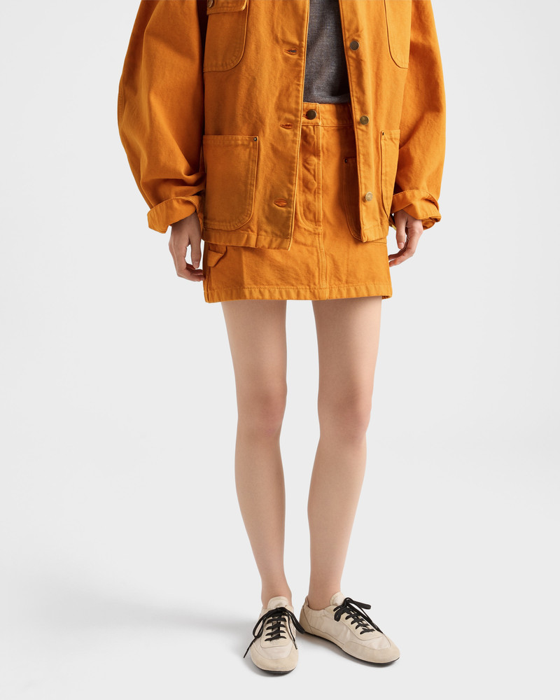 Canvas miniskirt 4