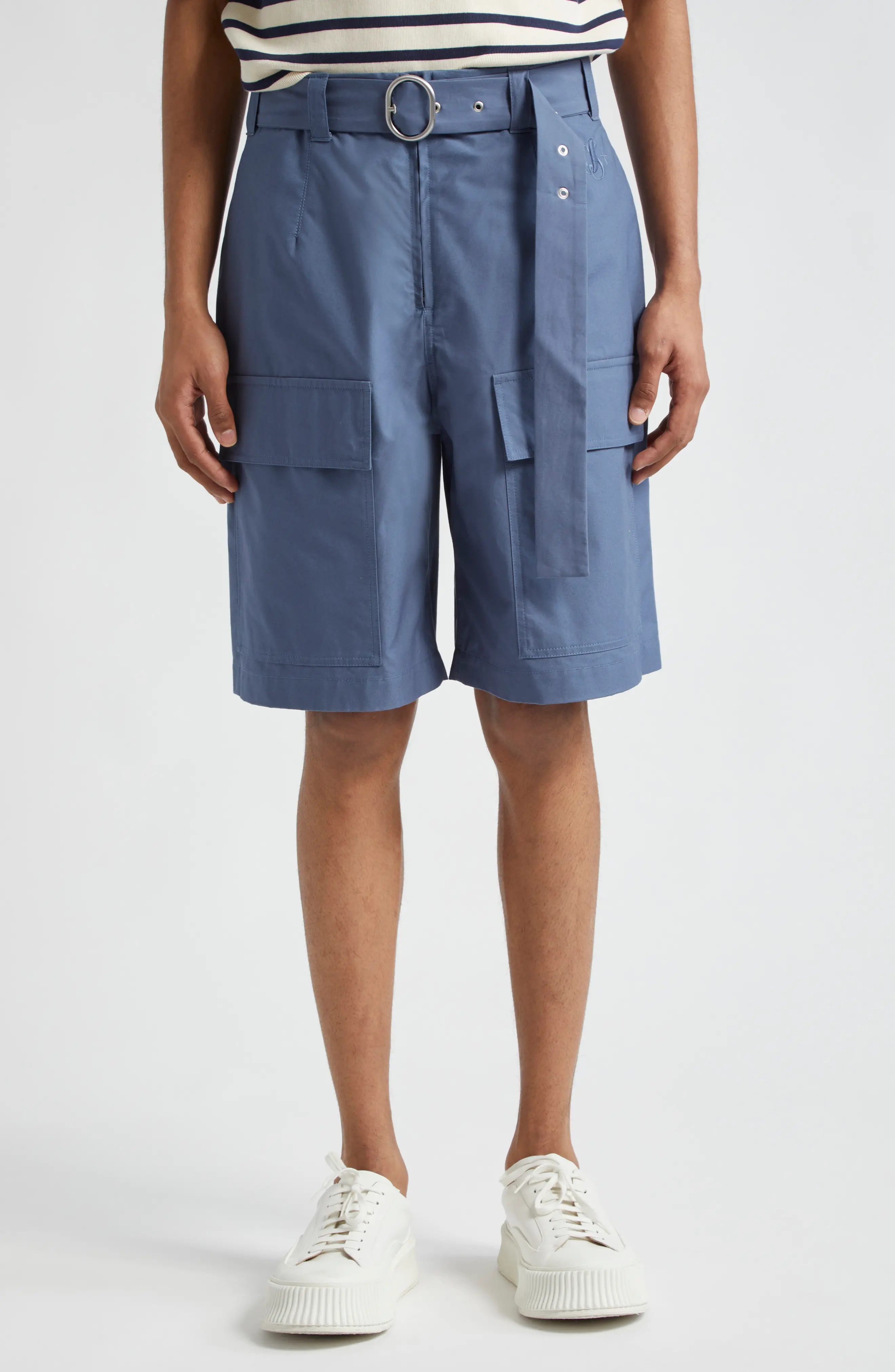 Belted Cargo Trouser Shorts - 1