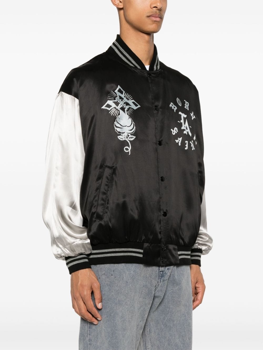 satin bomber jacket - 3