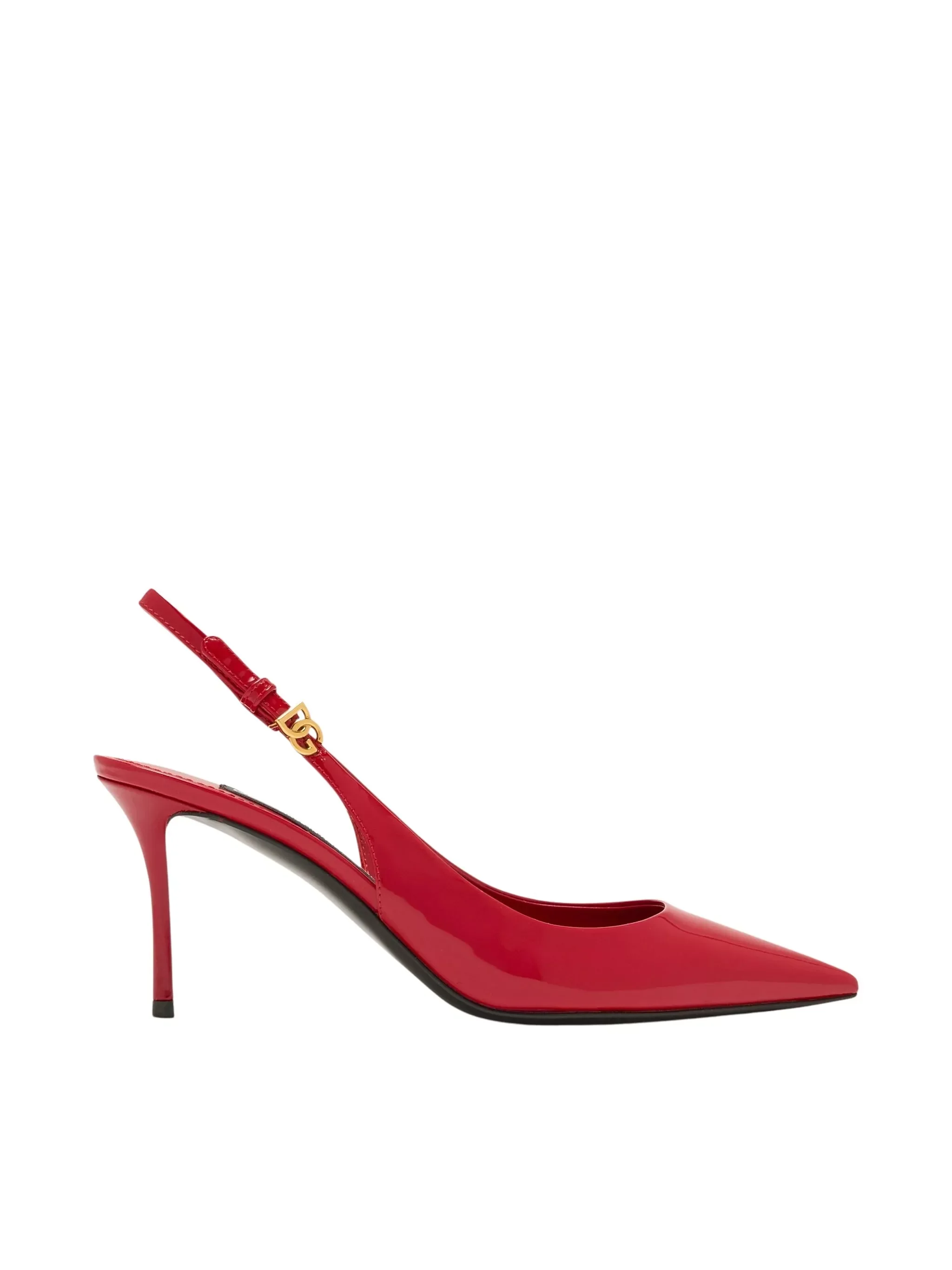 Patent Leather Slingback Pumps - 1