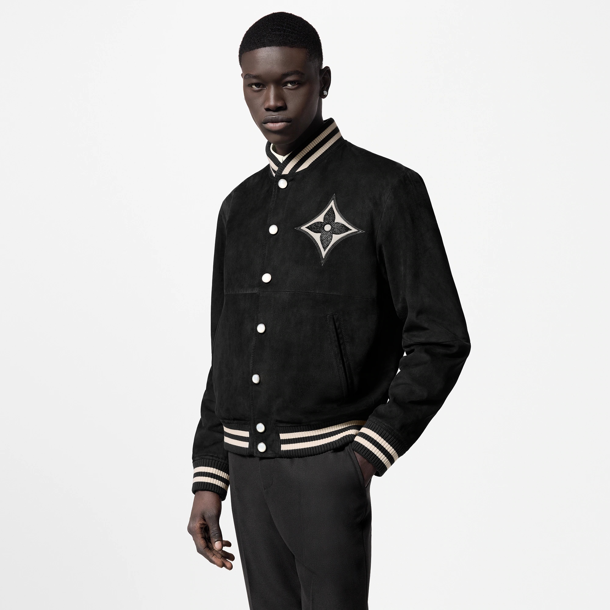 Embellished Lambskin Bomber Blouson - 2