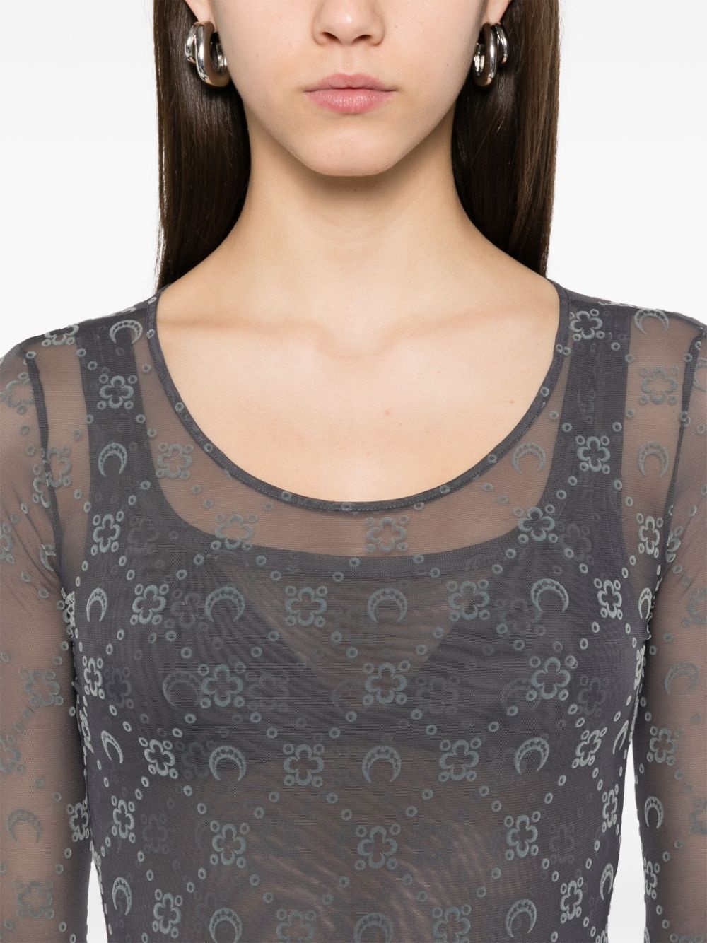 Moonogram mesh top - 5