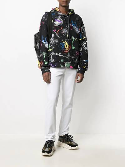 Moschino galaxy print hoodie outlook