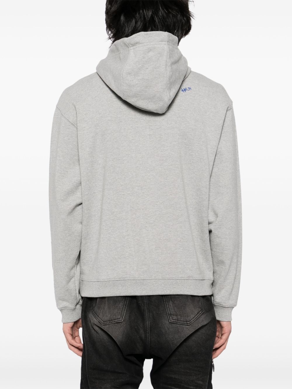 logo-embroidered hoodie - 4
