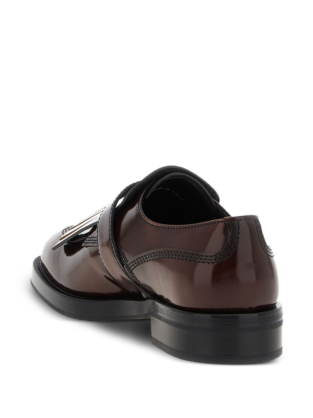 fringe-detail monk shoes - 4