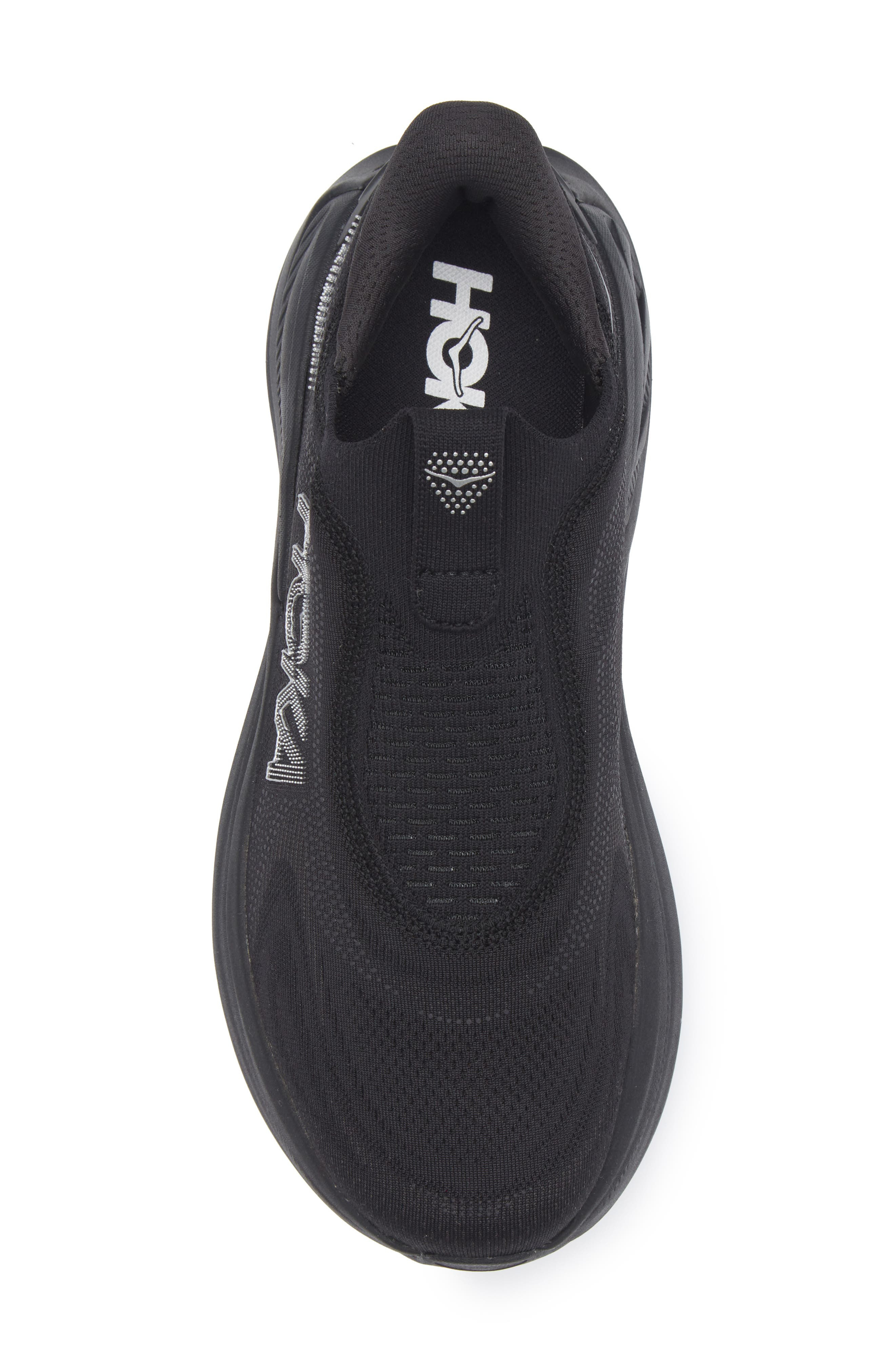 HOKA Skyward Laceless Recovery Sneaker in Black /Black at Nordstrom - 5