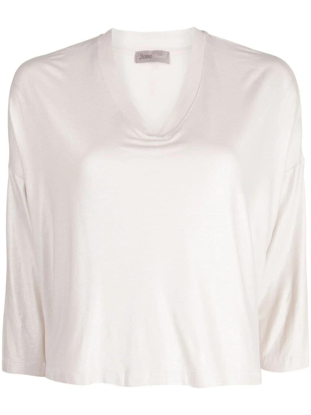 Sweet Satin V-neck T-shirt - 1