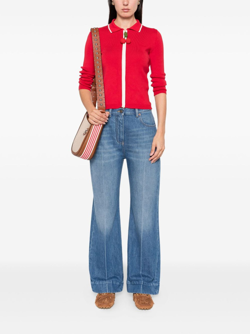 Valentino cropped flared jeans outlook