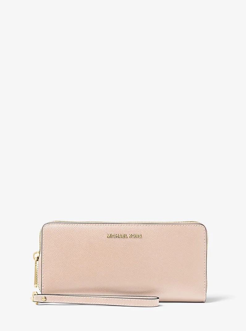 Leather Continental Wristlet - 1