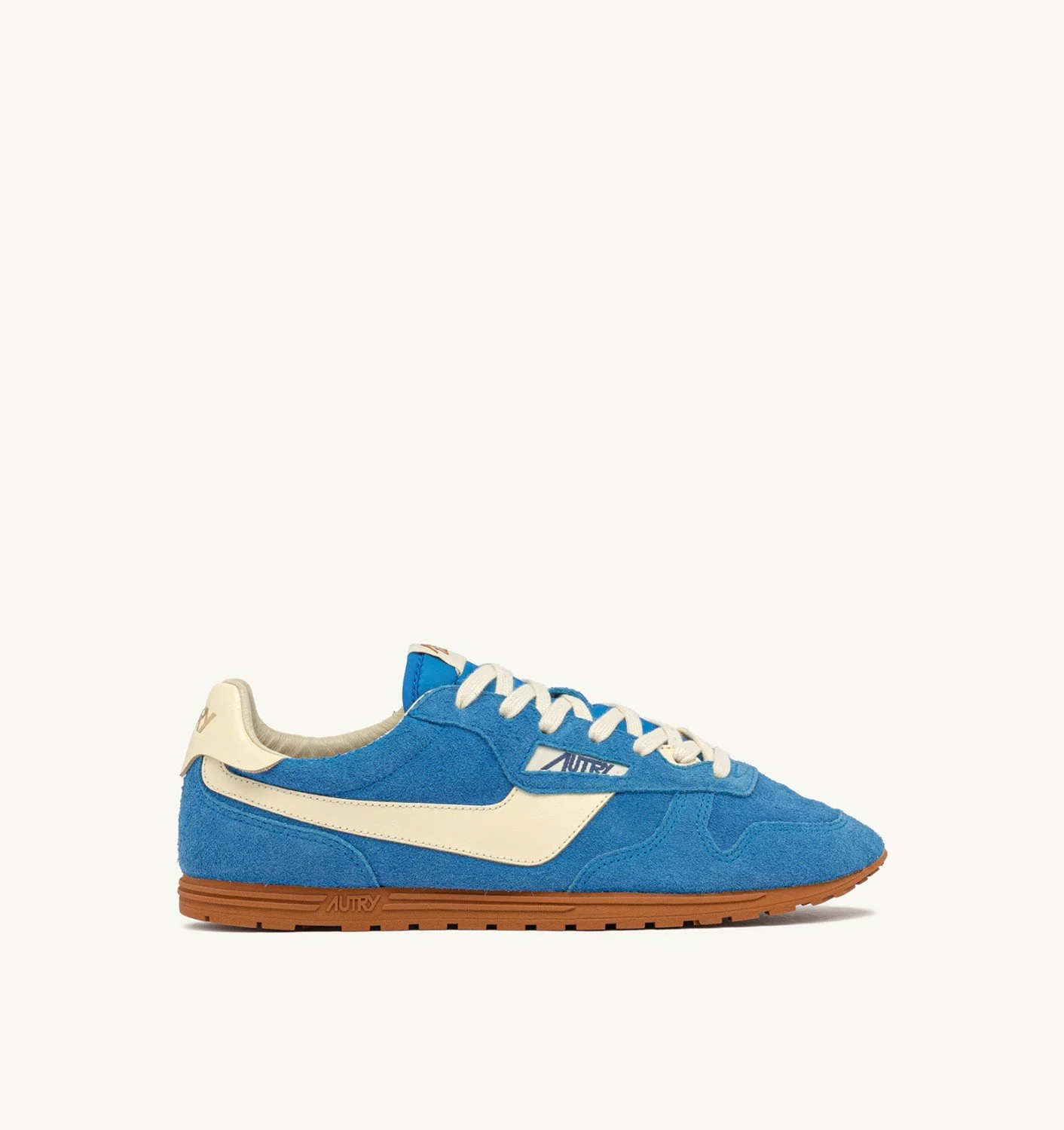 SNEAKERS WINDSPIN IN SUEDE AND LEATHER COLOR BLUE YATCH AND RUTABAGA - 1