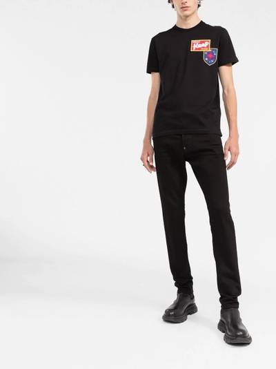 DSQUARED2 rear logo-print skinny jeans outlook