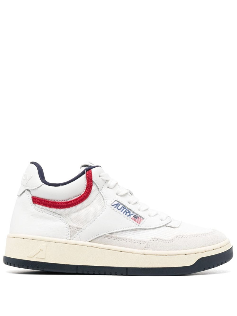 Open Mid lace-up sneakers 1