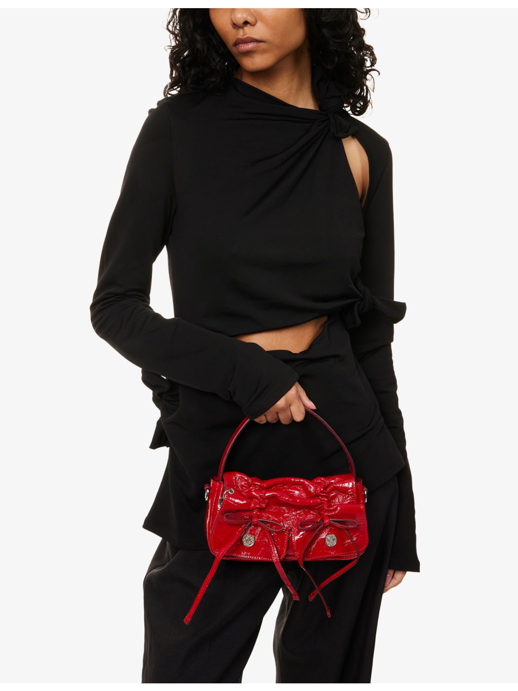 Multi-Pocket Micro Leather Cross-Body Bag - 2
