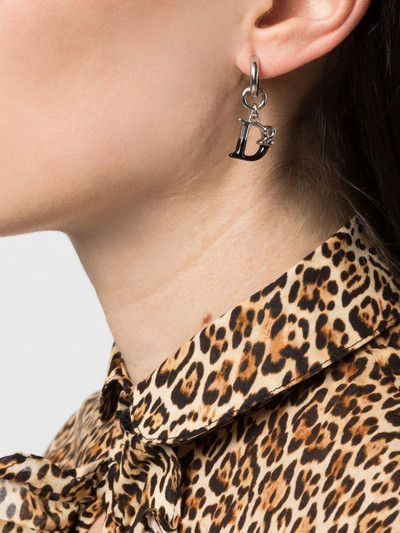 DSQUARED2 mnogram-detail drop earring outlook