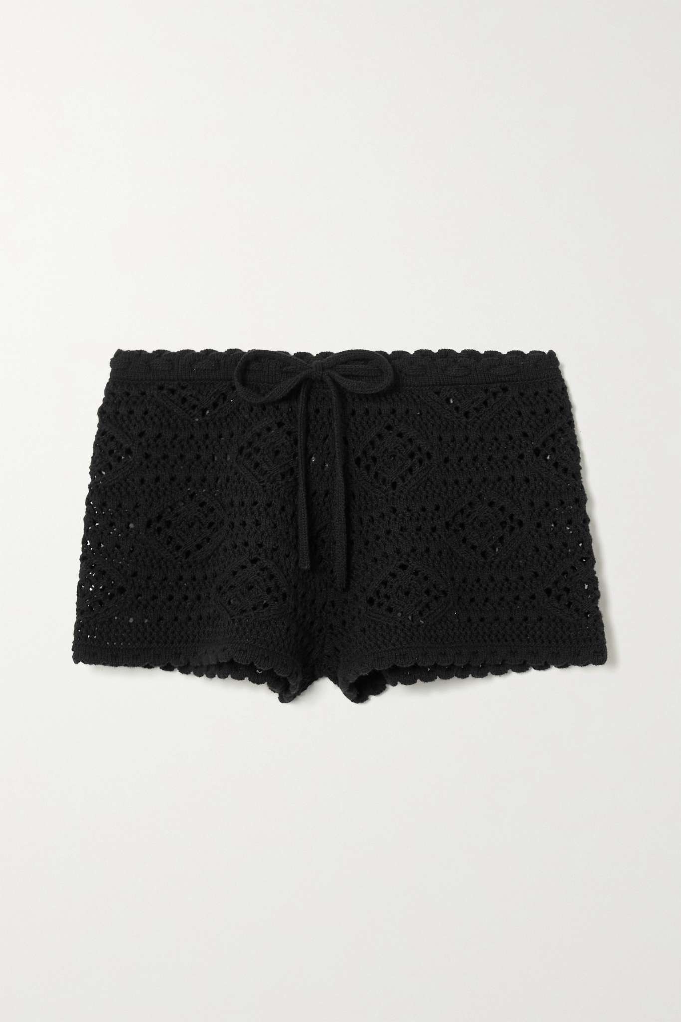 Crocheted wool shorts - 1