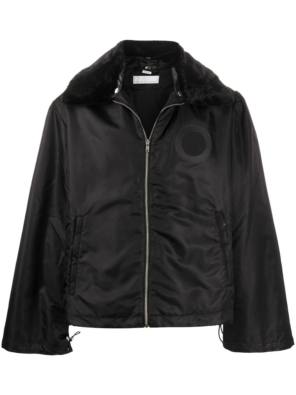 wide collar padded jacket - 1
