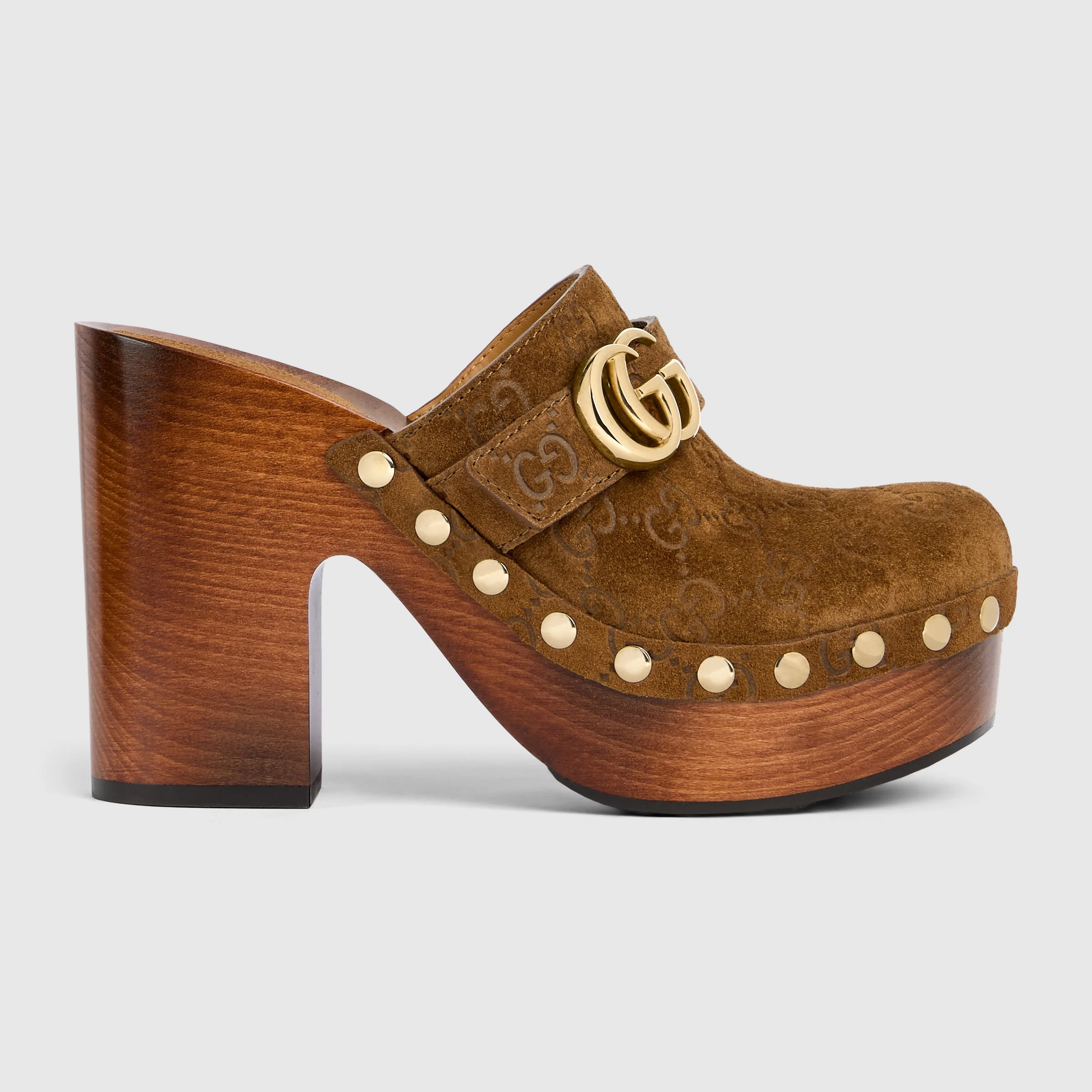 Women's platform clog with Double G - 1