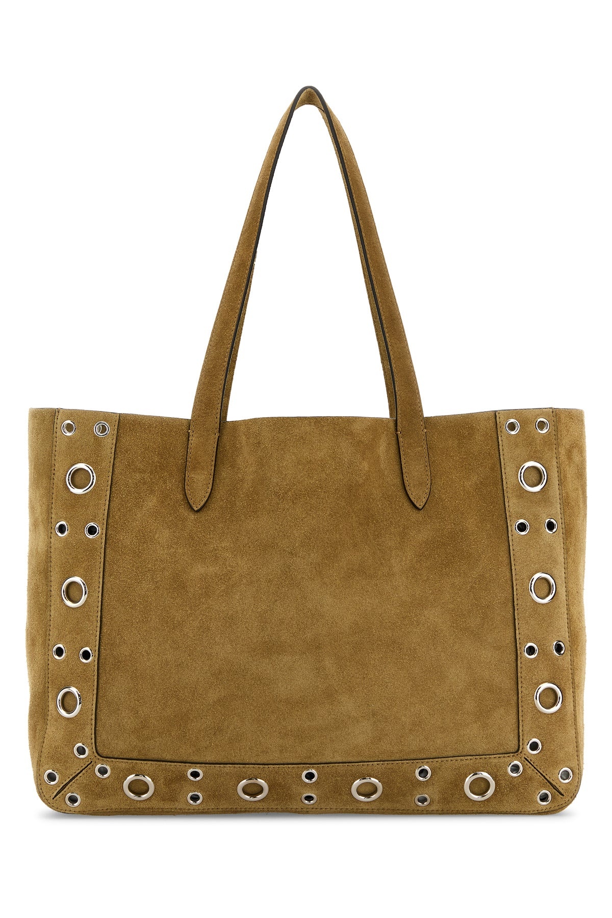 Beige suede Nellcôte shopping bag - 3
