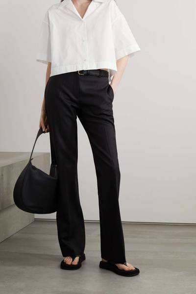 The Row Lilita cropped cotton-poplin shirt outlook