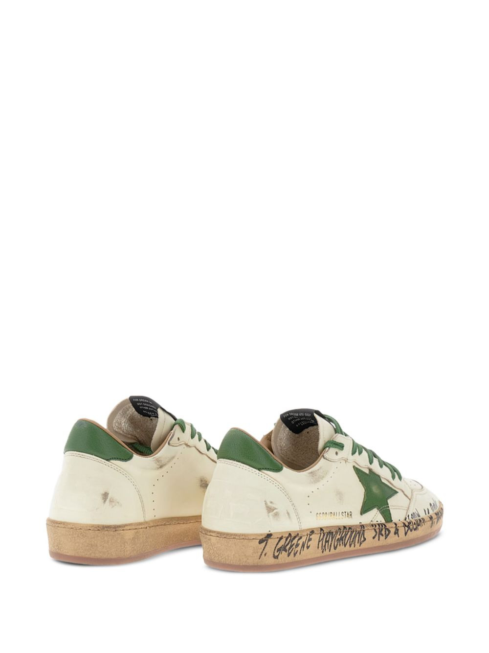leather star trainers - 3