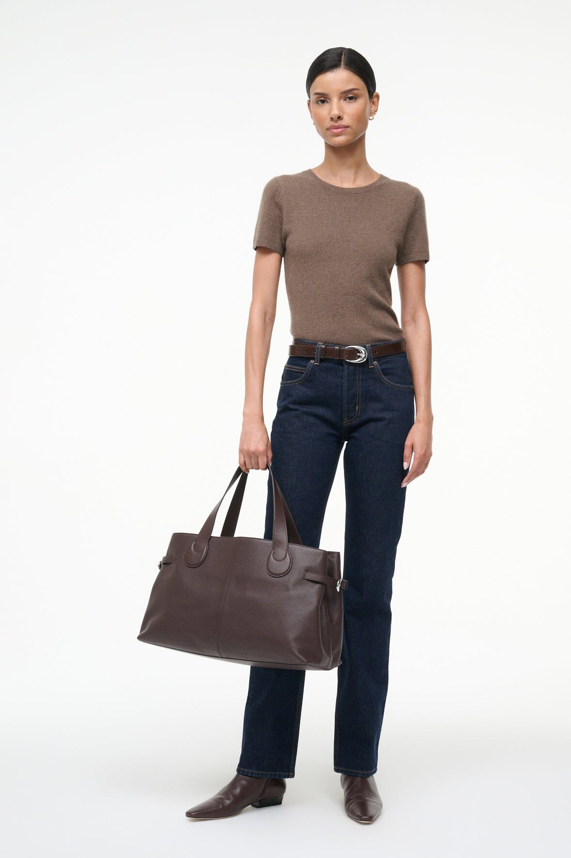 STAUD PIPER TOTE ESPRESSO - 2