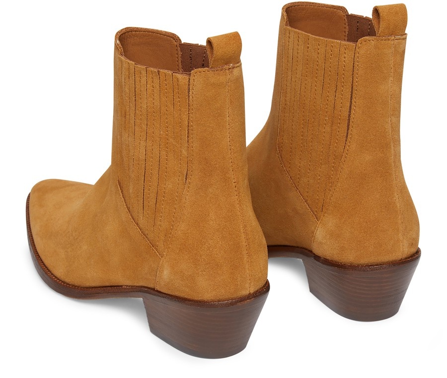 Suede cowboy ankle boots - 3