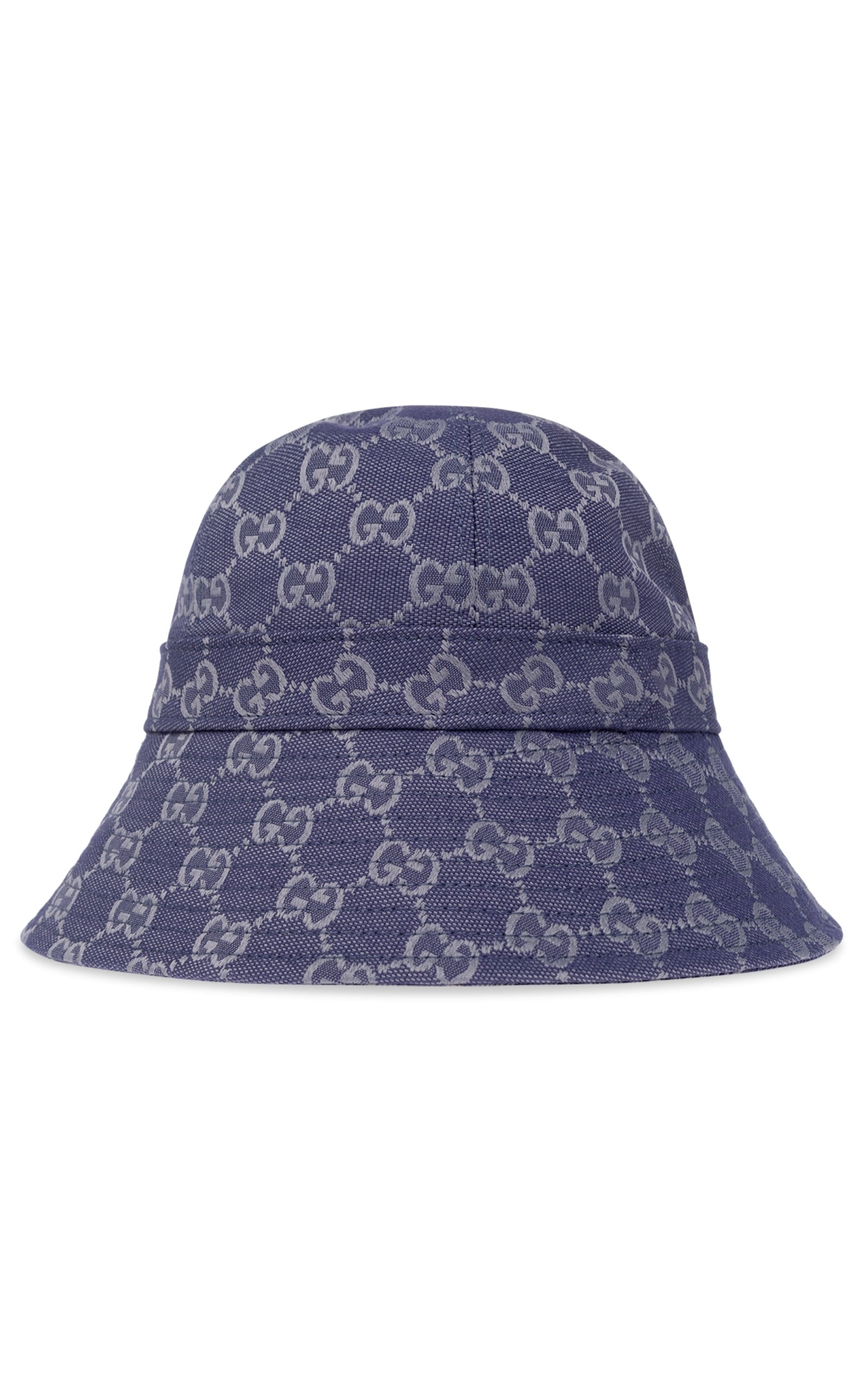 Blue Monogrammed Bucket Hat - 3