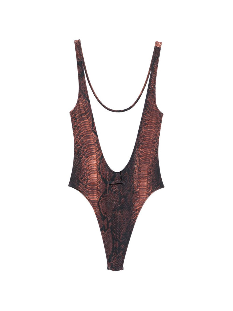 Jean Paul Gaultier printed swimsuit outlook