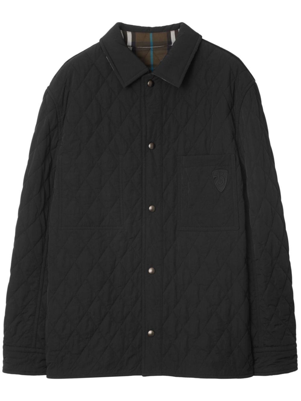 reversible quilted overshirt - 1