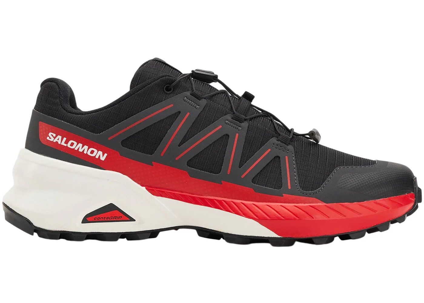 Salomon Speedcross Peak Black Asphalt Fiery Red - 1