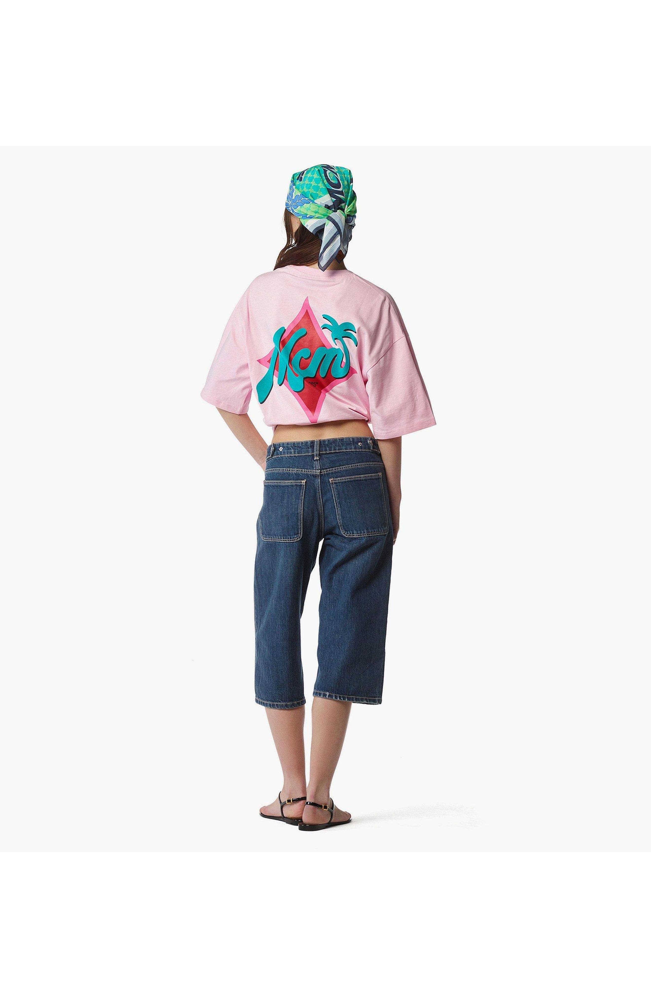 MCM X SNIPES Logo T-Shirt in Pink at Nordstrom - 5