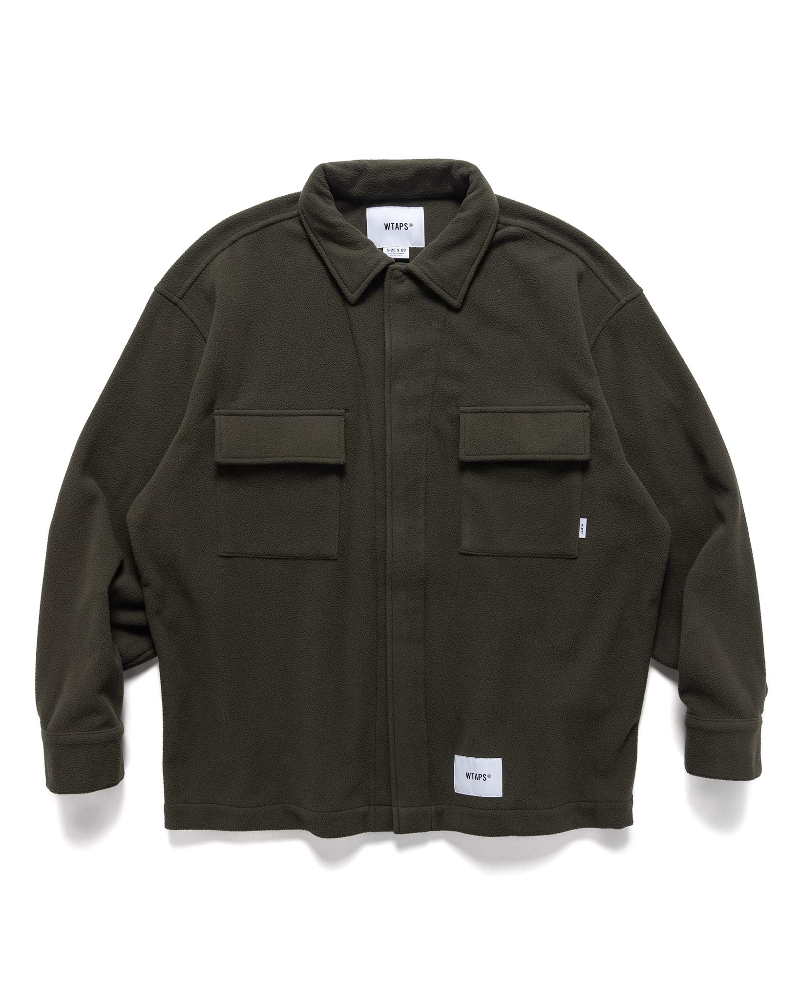 WTAPS OBJ / LS / Poly. Fleece Olive Drab | REVERSIBLE