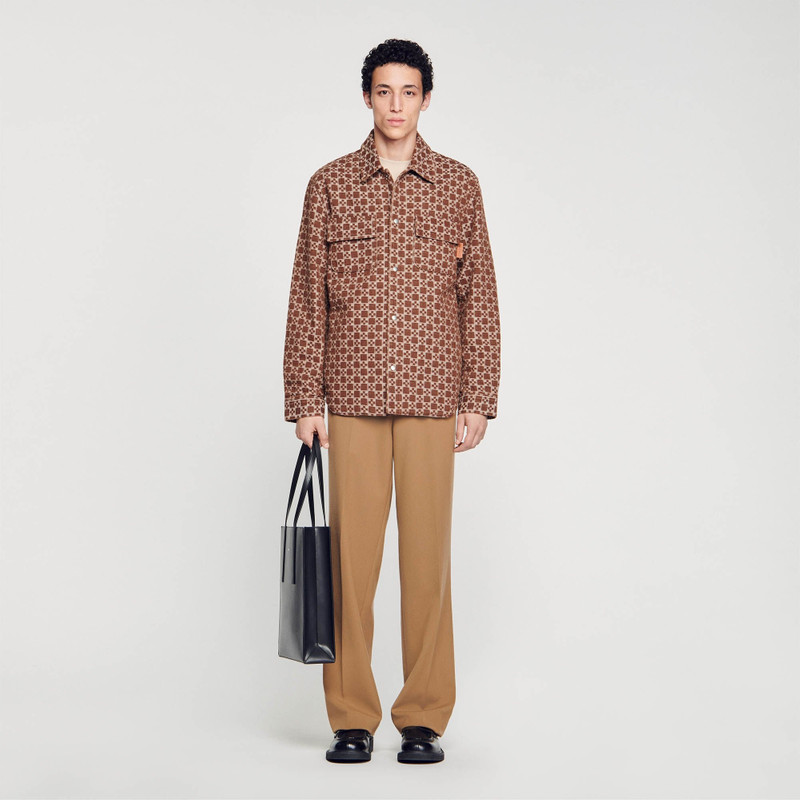 Sandro SQUARE CROSS OVERSHIRT outlook