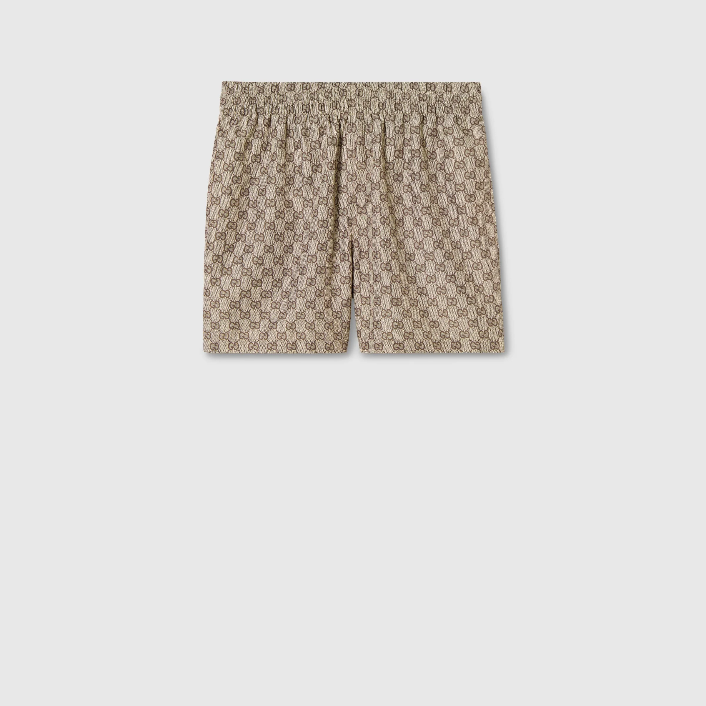 Printed nylon swim shorts - 1