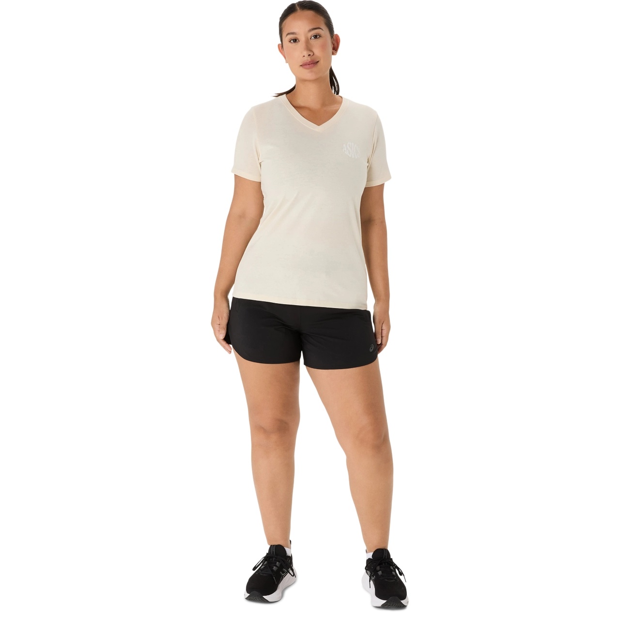 WOMEN'S ASICS NATURE V-NECK SHORT SLEEVE TEE - 7