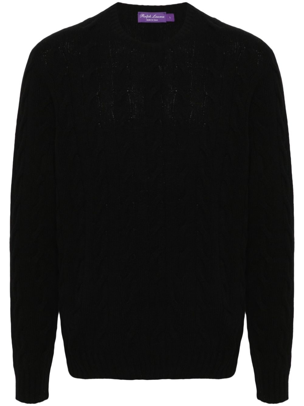 cable-knit cashmere jumper - 1