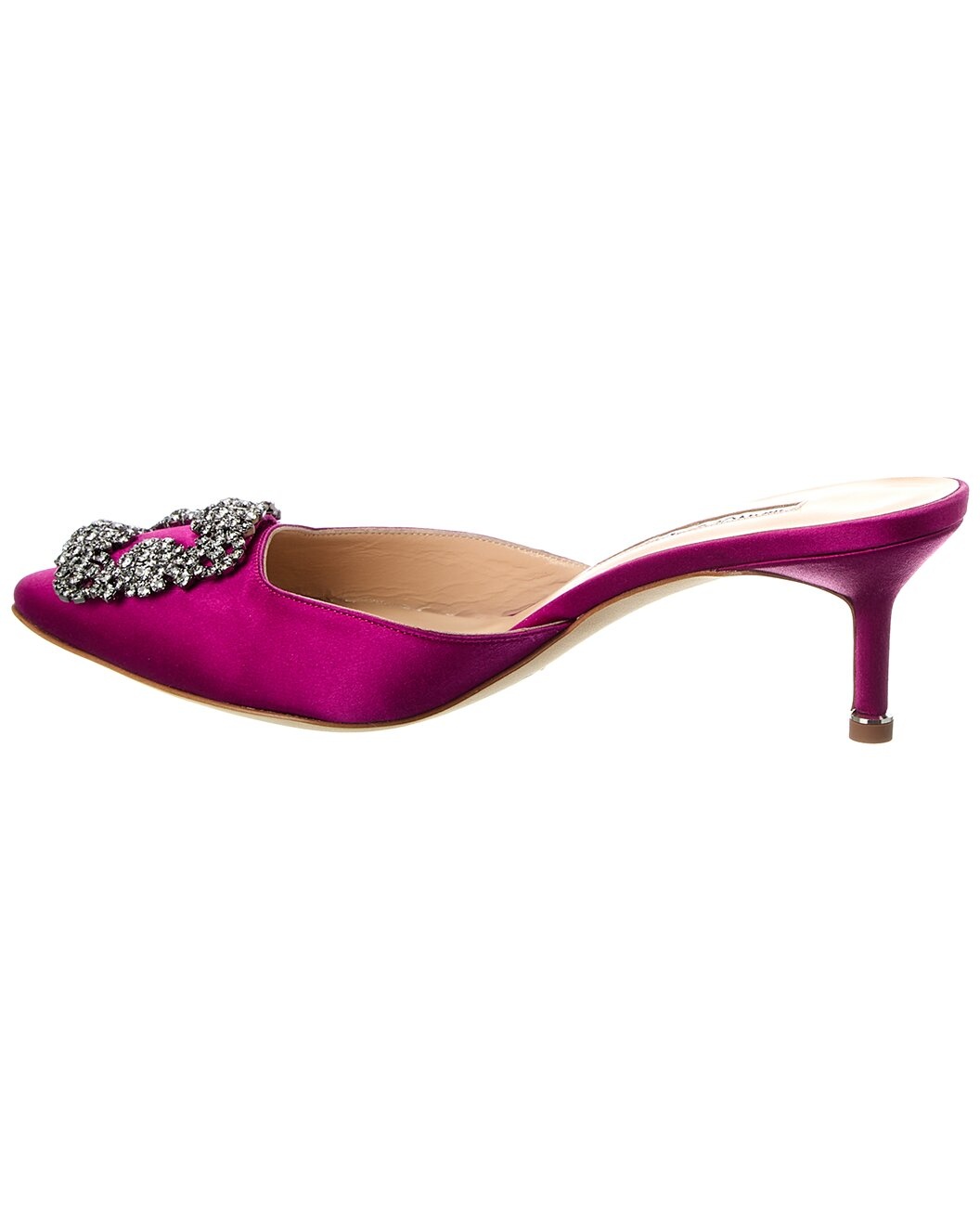Manolo Blahnik Hangisimu 50 Satin Mule - 2