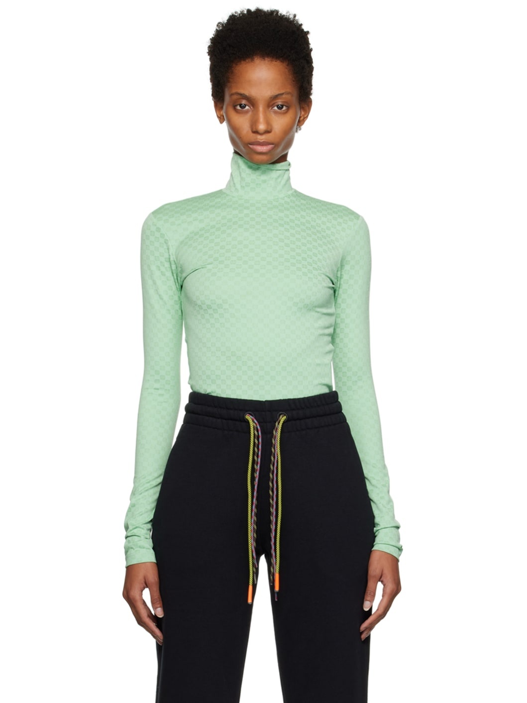 Green Monogram Bodysuit - 1