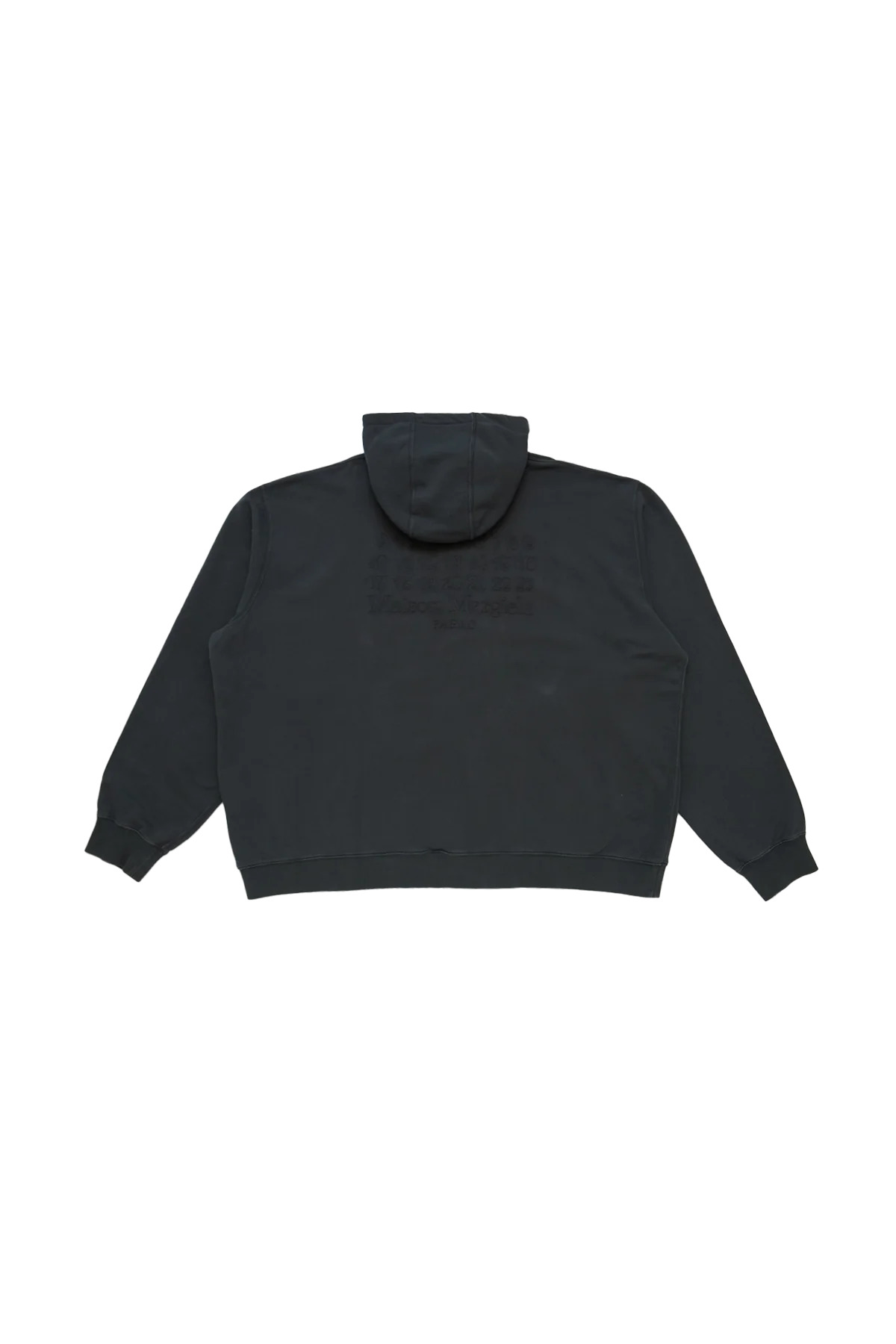 Maison Margiela Zip Up Hoodie With Logo In Back Black - 2