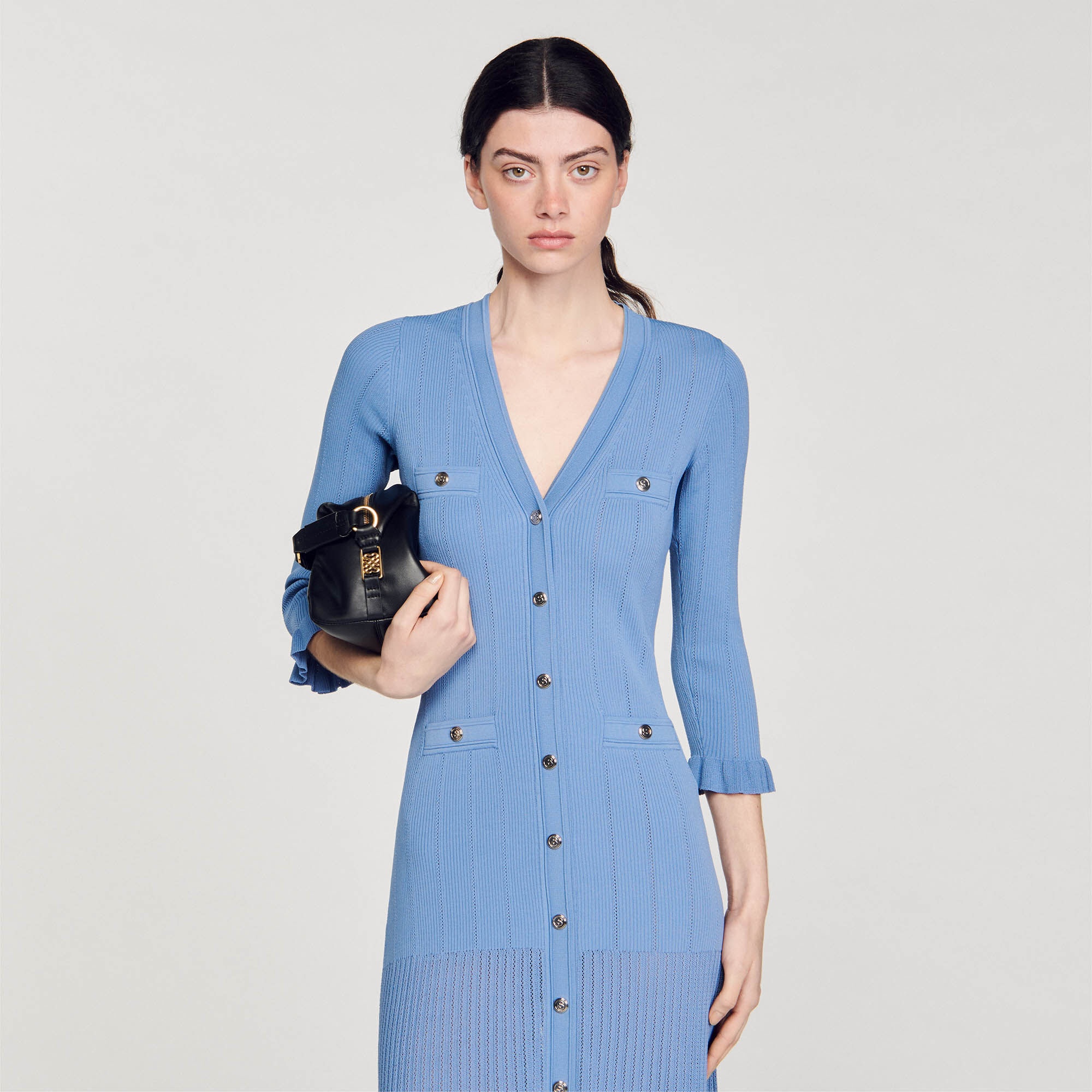 LONG KNITTED DRESS - 5