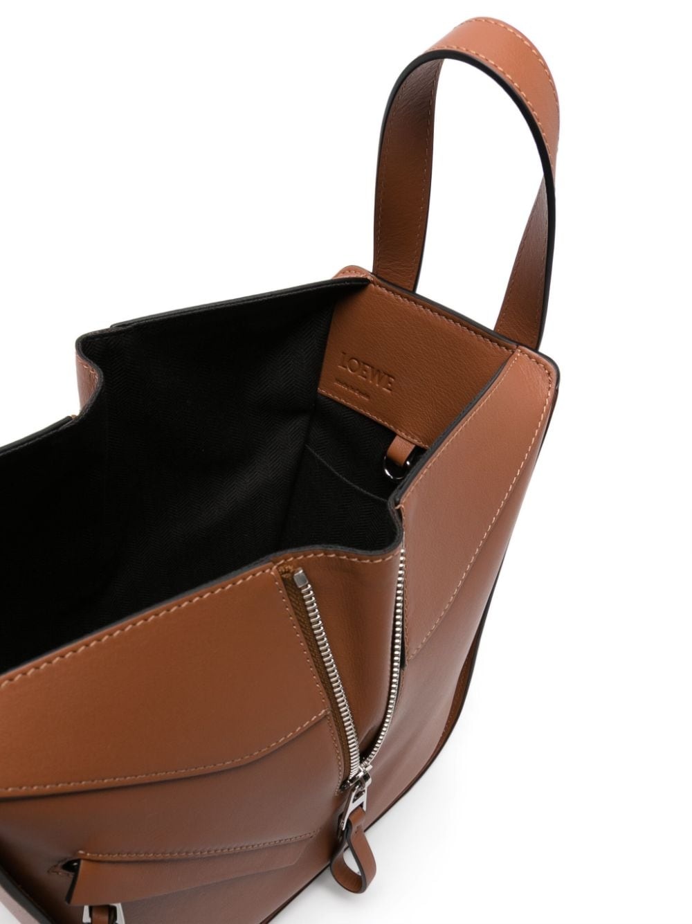 Compact Hammock leather tote bag - 5