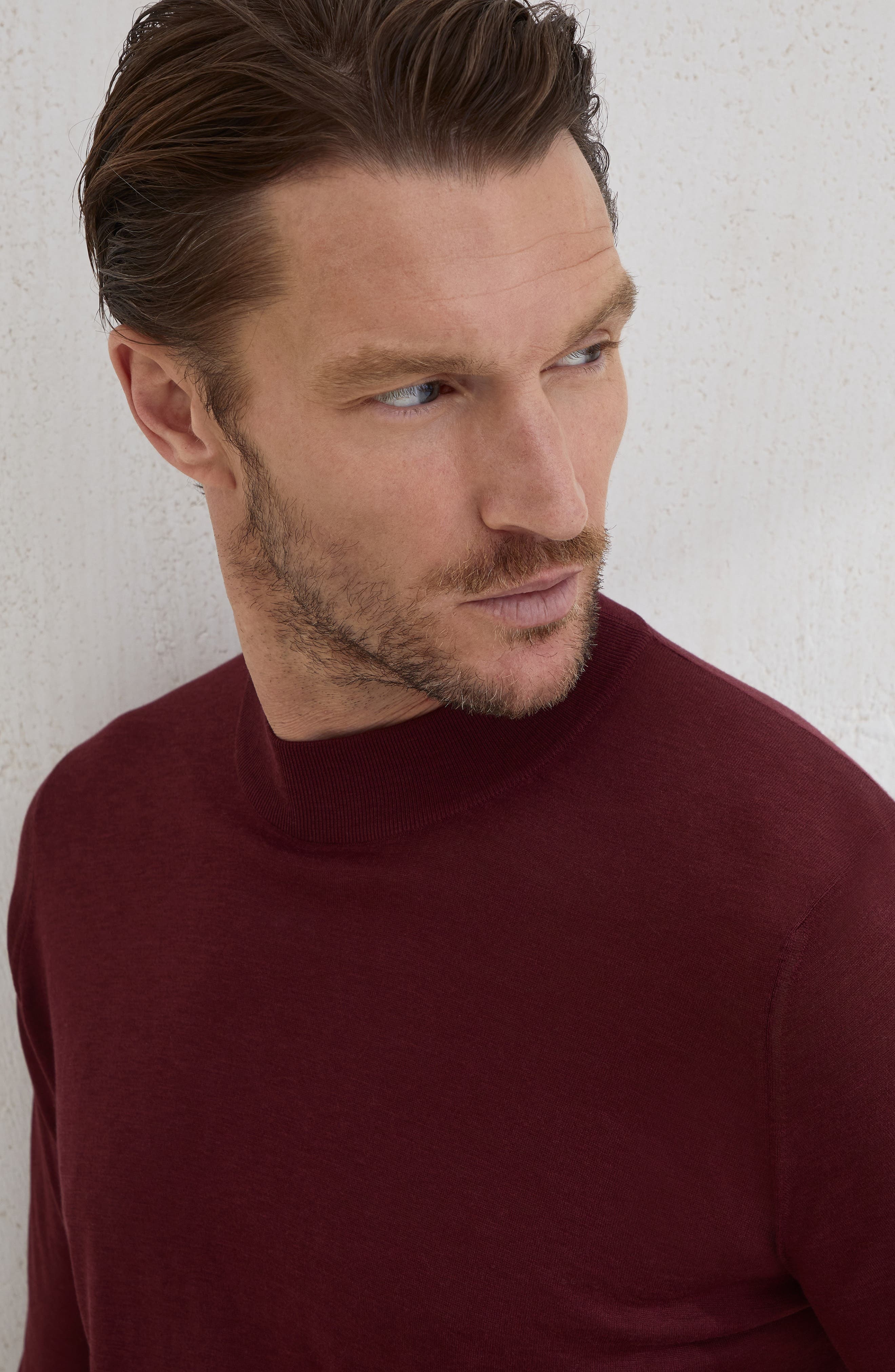 Brunello Cucinelli Lightweight sweater in Amaranth at Nordstrom - 4