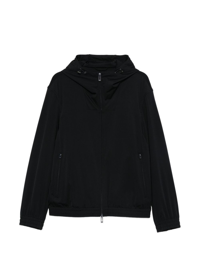 zip-fastening hooded jacket 1