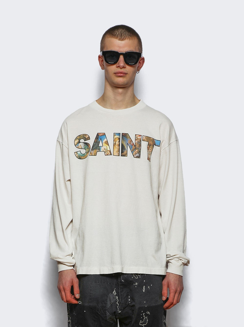 SAINT M×××××× New Body Rules Long Sleeve Tee White outlook