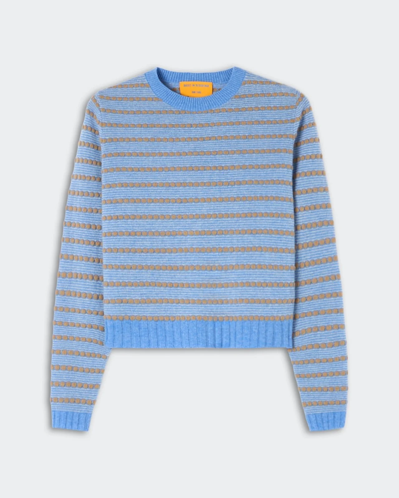 Pebble Stripe Shrunken Crew - 1