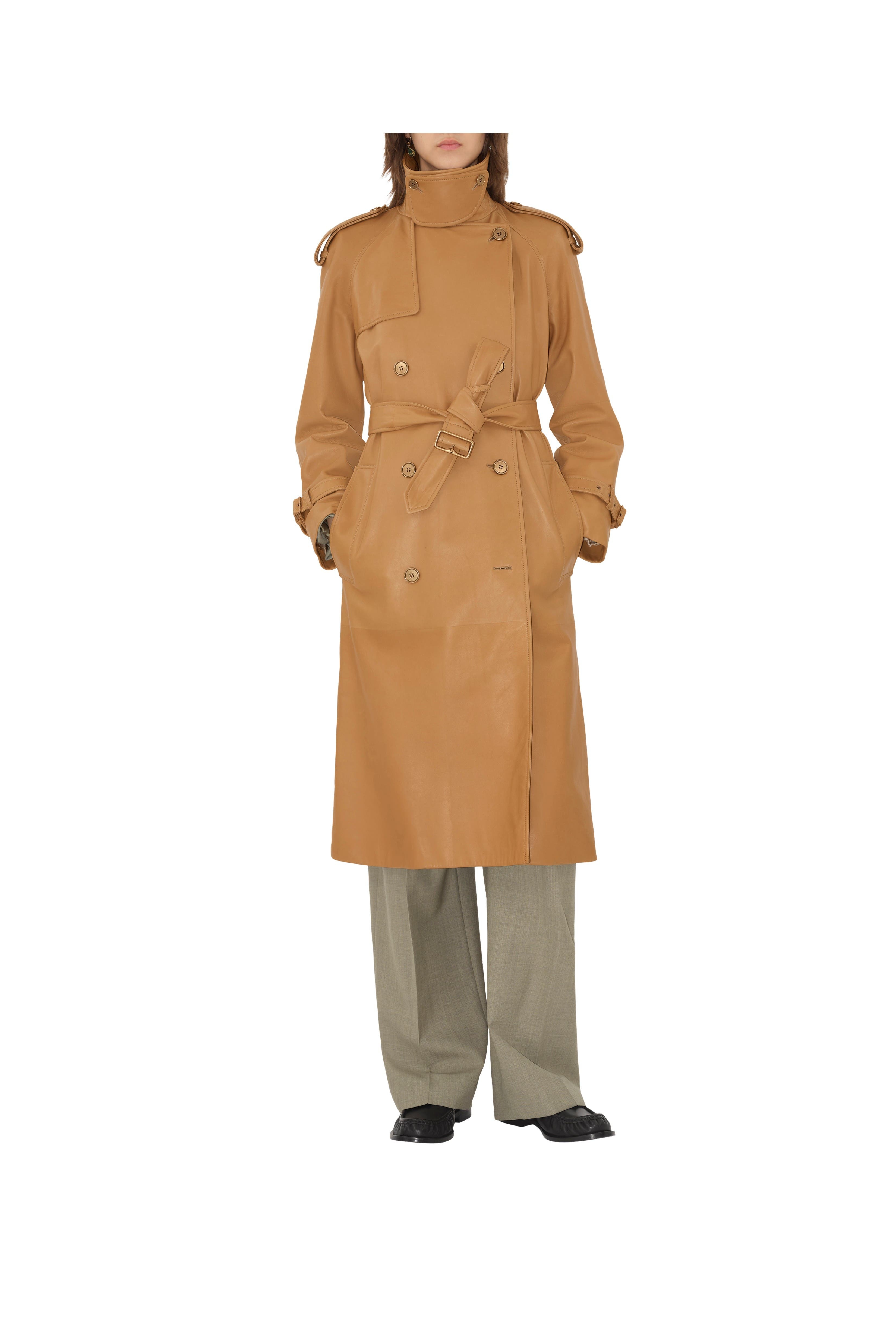 burberry Long Leather Castleford Trench Coat in Sepia at Nordstrom - 3