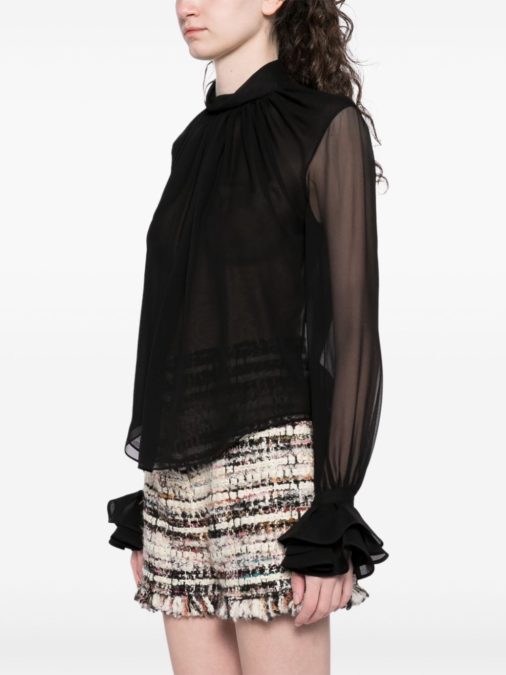 semi-sheer top - 3
