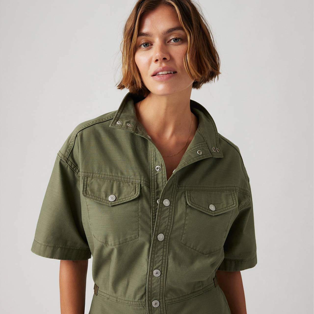 SHORT SLEEVE SURPLUS ROMPER - 6