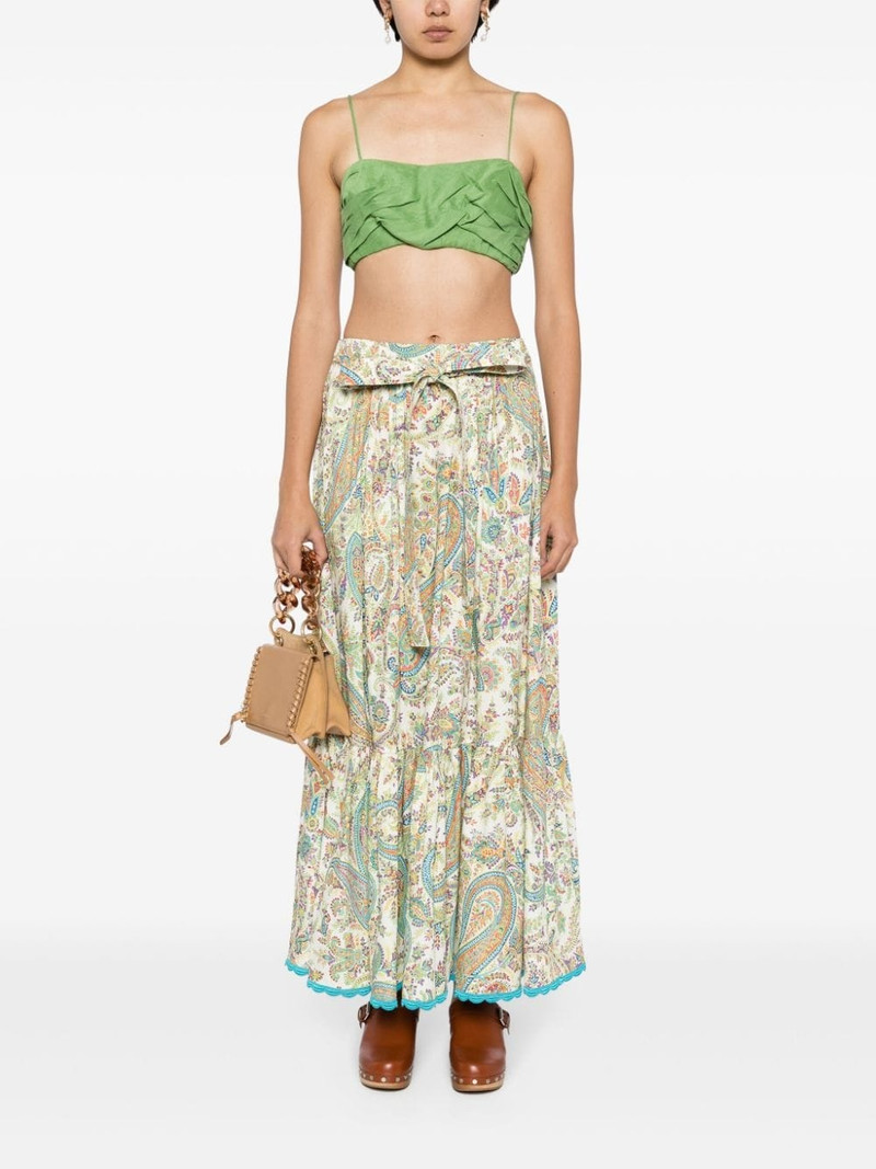 Etro paisley-print cotton skirt outlook